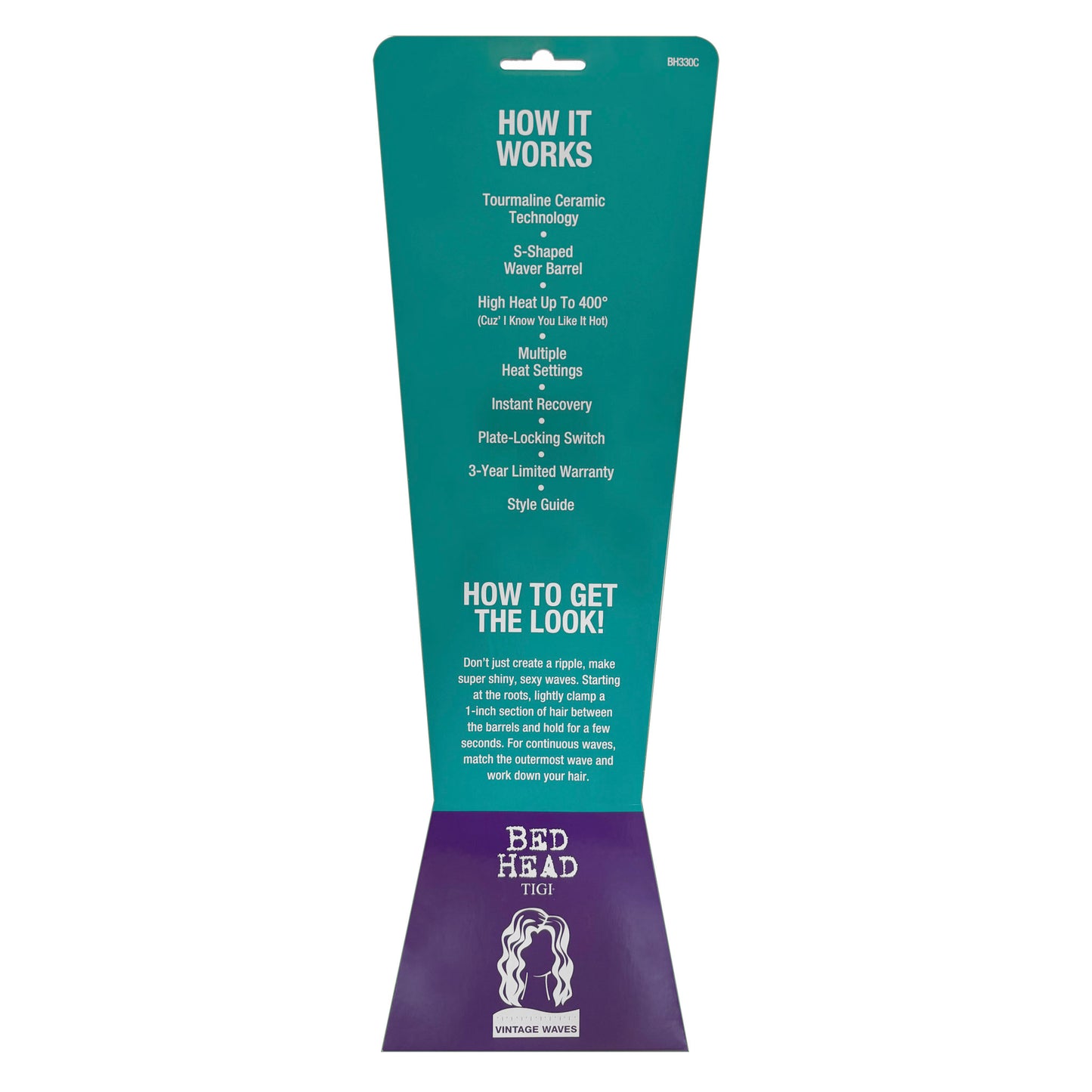 Bed Head Makin' Waves Tourmaline Ceramic “S” Waver