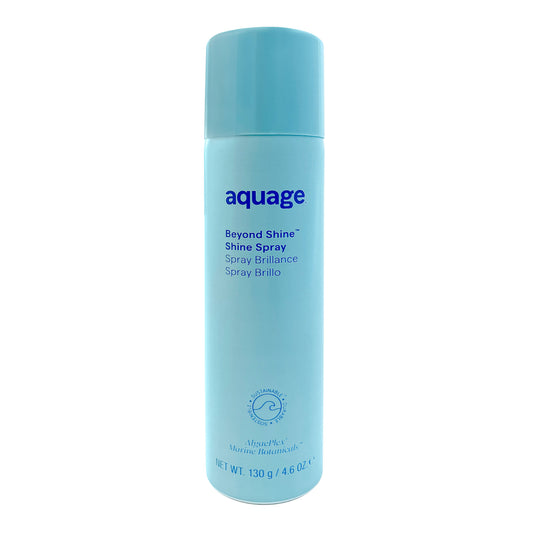 Aquage Beyond Shine Shine Spray 4.6 OZ bottle on a white background