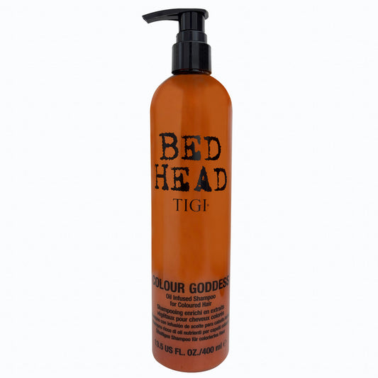 TIGI Bed Head Colour Goddess retail size shampoo bottle 13.5 fl oz on a white background