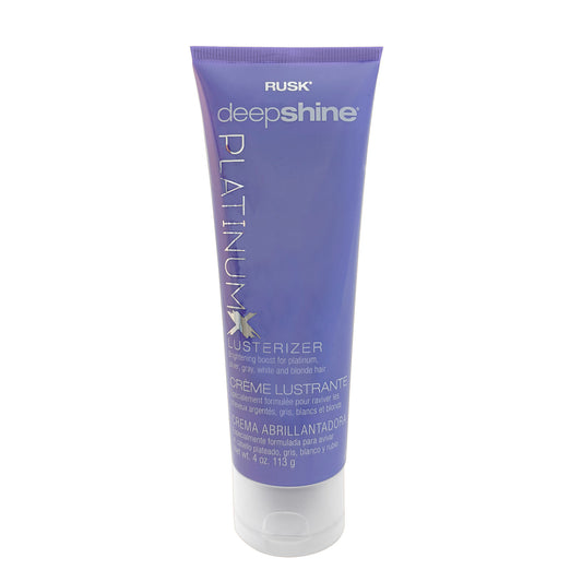 Rusk Deepshine PlatinumX Lusterizer 4 OZ tube on a white background